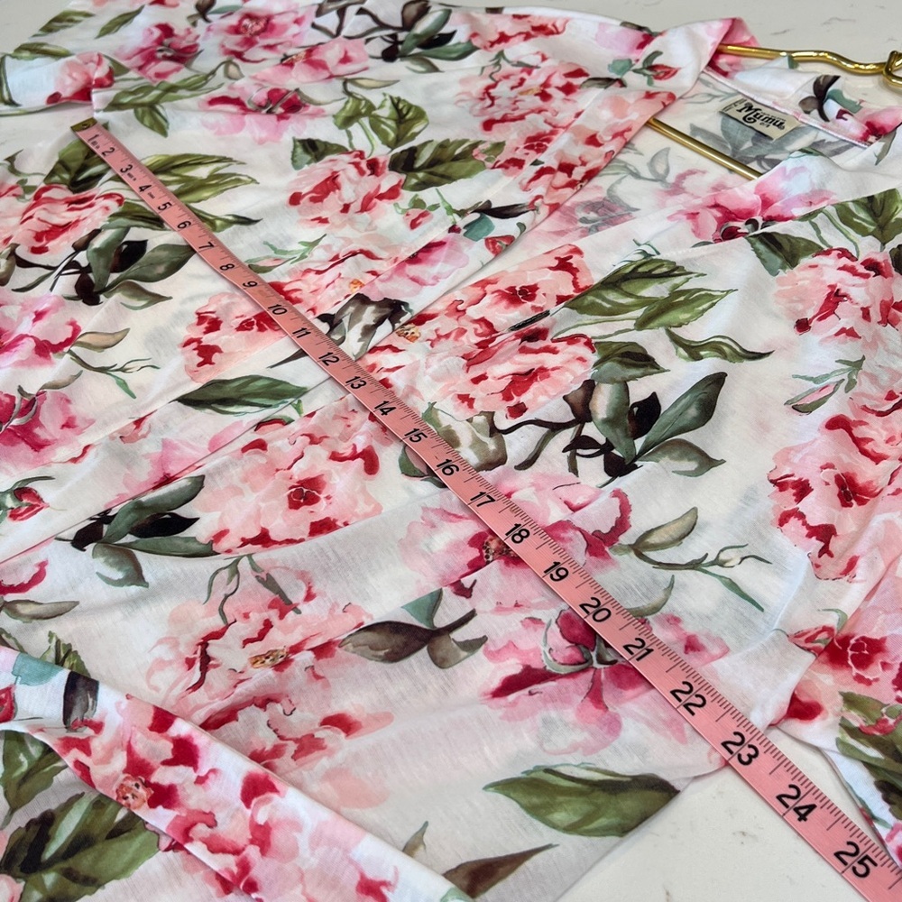 Show Me Your Mumu Floral Belted Kimono Robe Cover Up OS - Picture 10 of 11